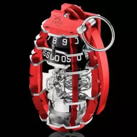 Эксклюзивные настольные часы "Grenade" красные